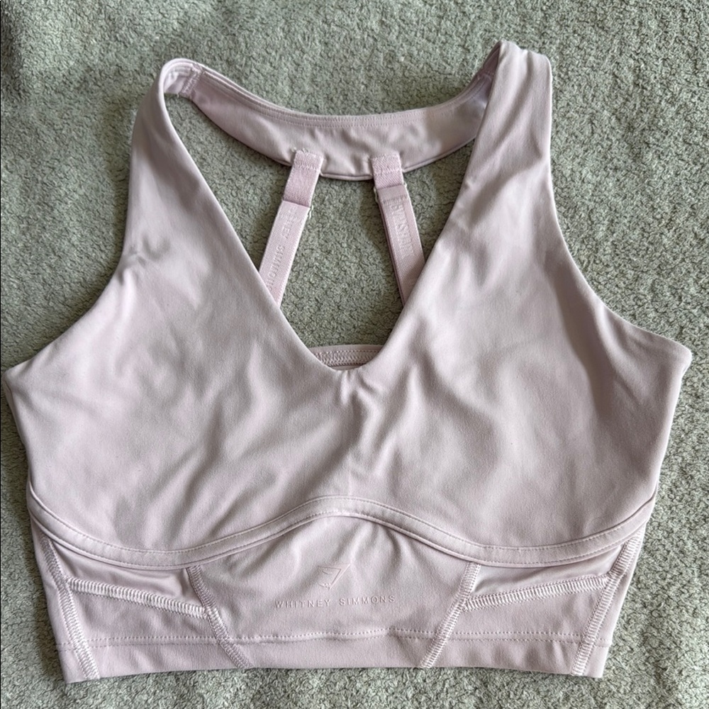 Gymshark Pink Sports Bra Seamless Comfort